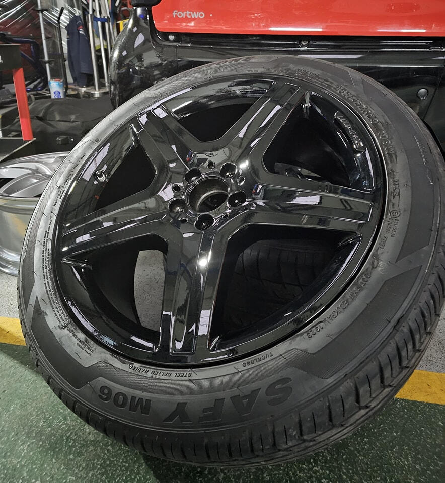 Outside view of racing simulator